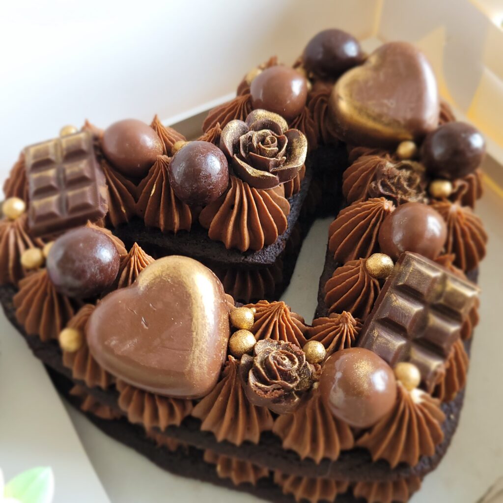 Box Saint Valentin Cupcake Coeur Chocolat Caramel